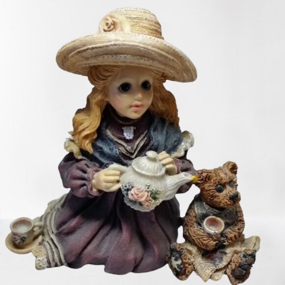 Yesterday's Child Collectible Figurine - "Tea Party" - The Dollstone Collection - Picture 1 of 3